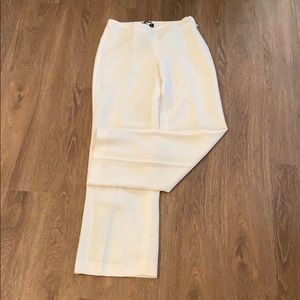 Talbots Heritage white wide leg pant NWT